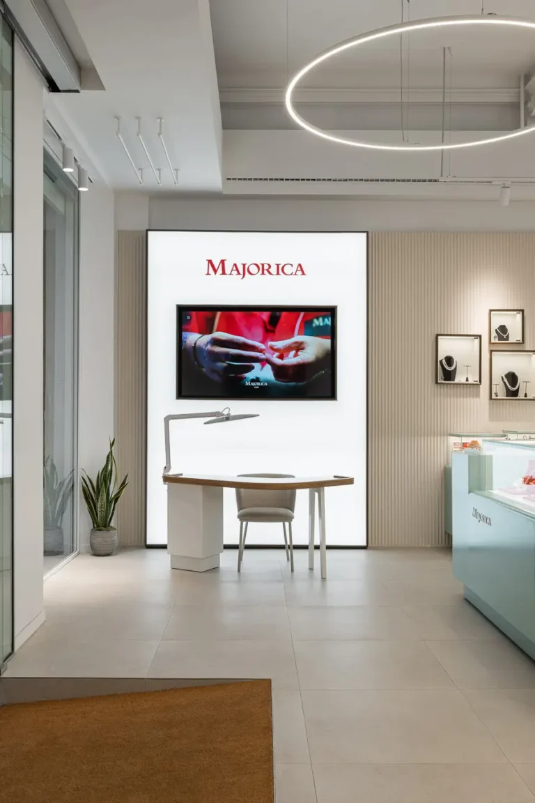 zona atencion cliente joyeria escritorio moderno